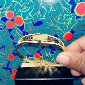 Gold Cuff Bracelet with Polished Finish